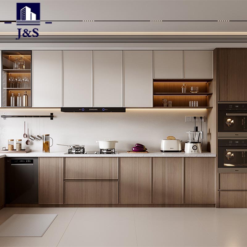 Pvc Vinyl Shaker style Kitchen factory