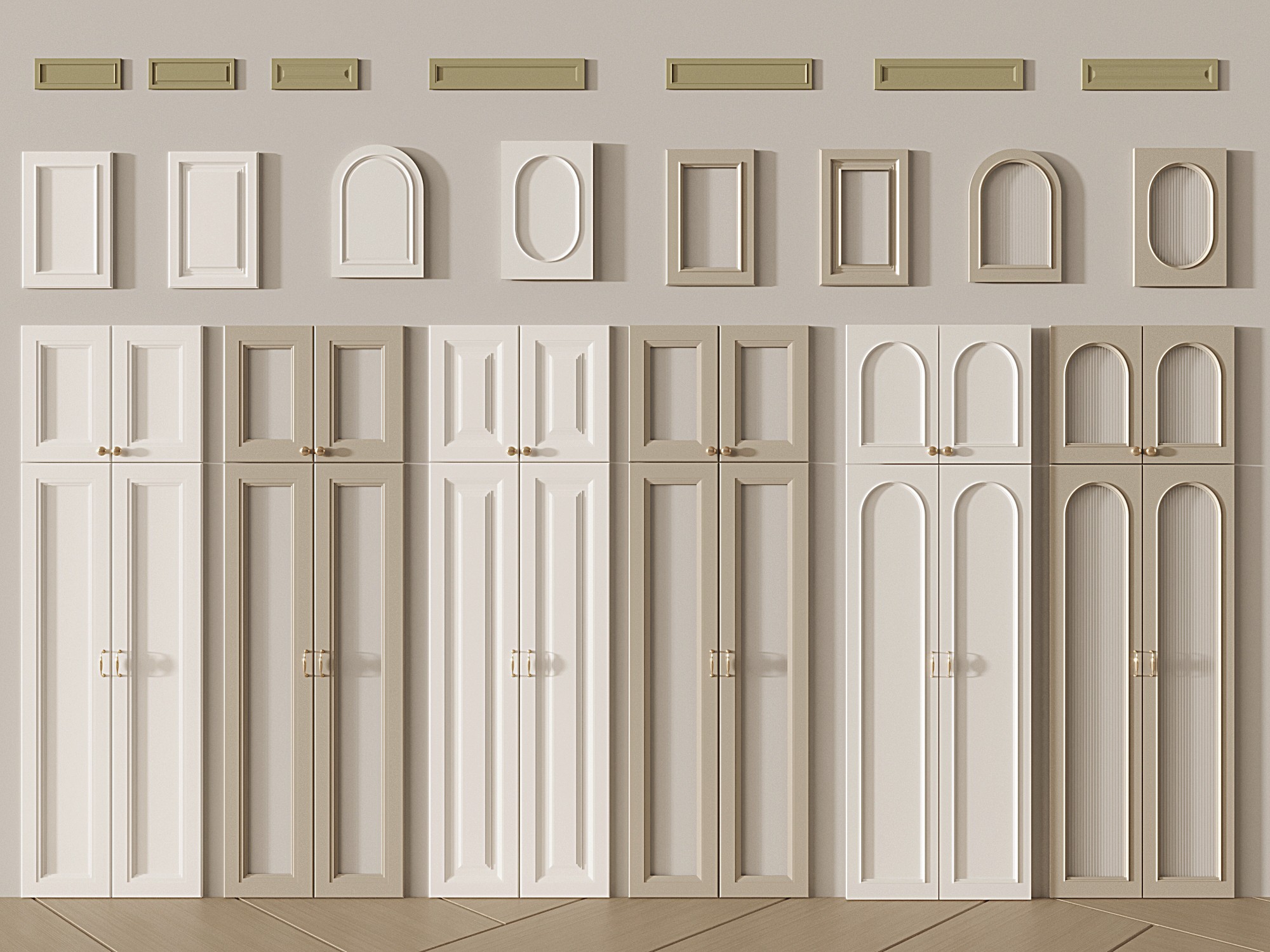 Vinyl Pvc Door Walk in Closet