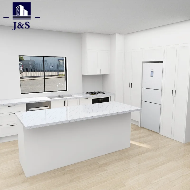 White Lacquer HMR Kitchen Cabinets